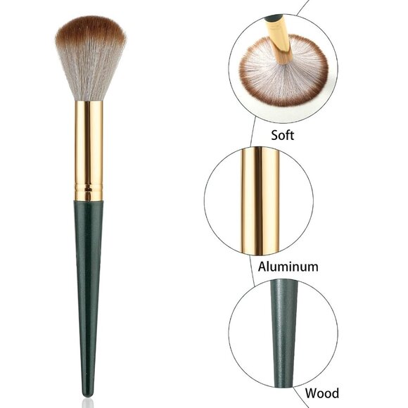 COPY - Makeup Brush Set Kit | 14-Piece Premium Synthetic Kabuki Brushes + Sponge - Picture 6 of 8